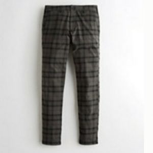 Guys Hollister Plaid Skinny Chinos